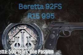 Beretta FS 92 9mmP, Come and visit us in store for this!! or
Contact us for more information.
LA arms 012 329 5990
Follow us on https://www.facebook.com/laarms?mibextid=ZbWKwL