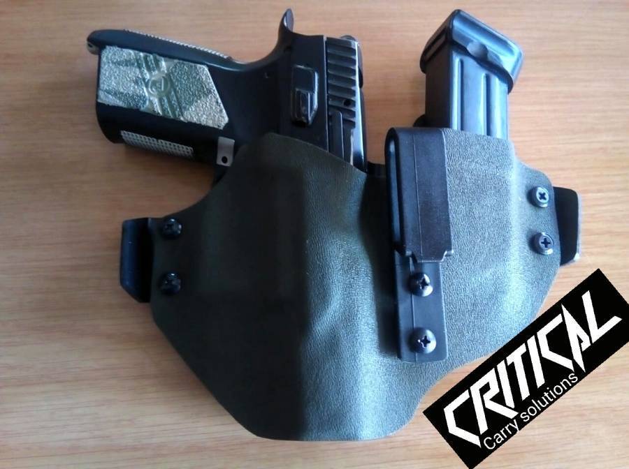 Kydex appendix holster, Od greed appendix carry solution with extra mag carrier. Single 40mm J clip.