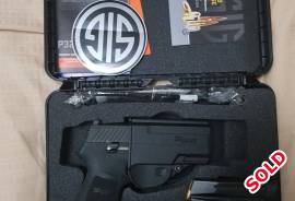 Sig Sauer P320 sub-compact, Selling my wife's pistol. Just over a year old. Shot only 2 mags when purchased. Comes with box and 2 mags. Spent most of the time in the safe. She carried it a bit in her handbag. As good as new.