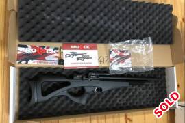 Pcp air rifle Brocock compatto , This rifle has had around 300 shots only it has a. Regulator fitted by the supplier and has 3 power settings and really light and easy to carry around
 