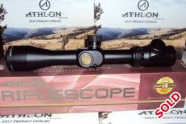 ATHLON TALOS BTR 4-14x44 FFP IR Mil RIFLE SCOPE, Brand new first focal planeTactical Scope. Comes with the Athlon Life Time Warranty. Can be shipped to any major town in SA for R99. Optics Range is an approved dealer of Athlon Optics in SA. Visit us on FACEBOOK  ( facebook.com/OpticsRange)