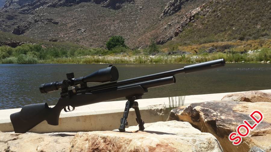 FX Streamline 5.5mm, FX Streamline 5.5mm
The rifle is still in excellent condition and has been well taken care of. Less than a year old.
The rifle is very accurate, 1 hole groups at 50m whole day long.
Sale includes the silencer (scope and bipod not included)
R15 000