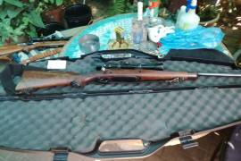 Rifle, collectors item, stock made of French Walnut, pre 64 Mauser action, Bushnell 4x32 scope, Silencer, bag, ammunition, 2 rifle gunsafe included