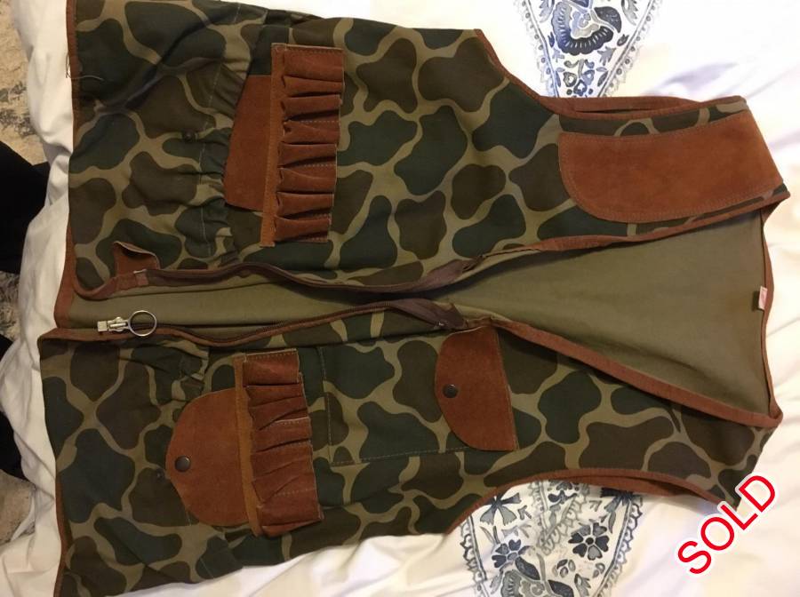 Shotgun Vest, Cammo Shotgun shooting vest
shipping included R99 postnet