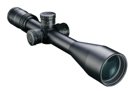 Nikon Black X1000 6-24x50sf Il X-mrad Riflescope, X-MRAD Reticle presents the shooter with clean and visually simple, yet highly functional and advanced tools for estimating range, maintaining holdovers or dialing elevation come ups and compensating for wind.
Full Multilayer Coatings On All Air-to-Glass Surfaces. Anti-Reflective Coatings maximize light transmission, brightness and contrast.
Lead-and-arsenic-free glass is used for all lenses.
Glass-etched, Illuminated Reticle is located in Second Focal Plane
Side-mounted Illumination control features 10 intensity settings and powers down after 1 hour of non-operation.
Side-Focus Parallax Adjustment turret-mounted knob allows adjustment without changing shooting position.
4x Zoom Range offers maximum versatility and performance.
Generous, Consistent Eye Relief for fast sighting with a full sight picture.
Quick Focus Eyepiece with smooth-turn rubberized ring allows crisp reticle focus.
30mm Main Body Tube constructed of Aircraft-grade aluminum with Type 3 hard anodizing for maximum strength-to-weight ratio and optimum ruggedness.
Waterproof, Fogproof O-ring sealed, nitrogen purged for total reliability.
Shockproof Construction shrugs off hard recoil and rugged use.
Sunshade eliminates glare in bright conditions.
Exposed Windage & Elevation Turrets with Spring-Loaded Instant-Zero Reset. Engraved for maximum readability while offering smooth, repeatable adjustments.