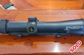Burris 4X-16X-50mm , This Burris is the one with the range finder and gives calculated red dot. Ideal for hunting. Perfect condition.