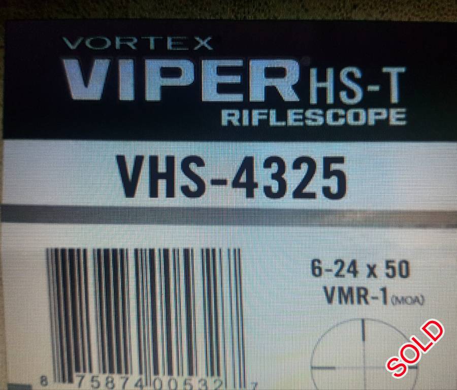 RIFLE SCOPE FOR SALE, BRAND NEW SCOPE: VORTEX HS-T 6-24X50 SCOPE (VMR-1 MOA)