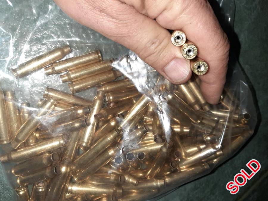 .223 Rem Cases and Bullet heads, 110 x Once fired Federal cases already deprimed and cleaned.  Also 270 FMJ bullet heads 55gr, all for R600 including Postnet cost. 