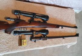 9.3x64 with interchangeable 7x66 Van Hoff express , Have a short action Mauser Mod 66 in 9.3x64 with an inter- changeable 7x66 barrel, both scoped. Includes approx 50 rounds and plenty brass. Have hunted Buffalo successfully.  Very sad to be parting....end of a season in my life. All questions welcome.