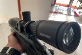 Nightforce SHV 5 X 20 x 56 & Rings, The Scope includes Tier one Level rings and Sun Shade