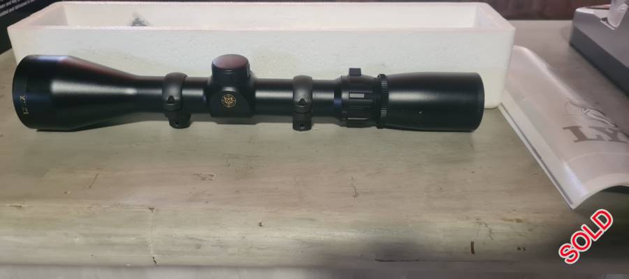 Lynx Rifle Scope, Lynx 1.5-6x42 rifle scope with 25mm lynx pillar rings.

Scope in immaculate condition

Open to reasonable offers

Postage for buyers account

Port Elizabeth