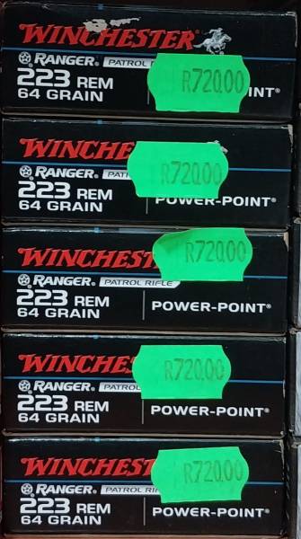 Winchester power-point .223REM 64gr., Brand new Winchester power-point .223REM 64gr.