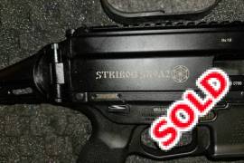 Grand Power Stribog SR9A2 9mmP including RDS, Whatsapp 061 038 2607. Power Stribog  SR9A2 including Holosun 503C circular red dot, 2x30 round magazines and 1x20 round magazine and case. Riser for sight also included. Can transport to Pretoria first weekend in July. Storage for buyer's account.