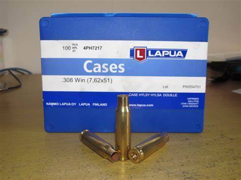 LAPUA BRASS CASES, PRICES VARY DEPENDING ON THE CALIBRE REQUIRED.
PLEASE CONTACT US FOR THE VARIOUS PRICES.
OVER 20 CALIBRES AVAILABLE.
Lapua reloading brass is the best choice for demanding handloaders. The base, body and neck of Lapua brass have been designed to maintain exact tolerances over multiple reloading cycles. Advanced metallurgical research and manufacturing techniques ensure that our cases are leaders in uniformity and quality.