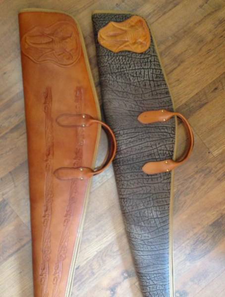 NEW Leather Rifle Bag Embossed - Light one ONLY, Only R2800 Current Retal R3600