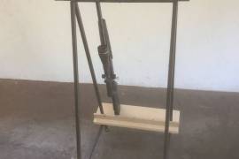 Gun buddy, This unique product is specifically designed for gun enthusiast. It is an incredibly handy gun stand that can be used when cleaning your gun at home, or to serve as a resting place for your precious gun when out hunting in the bush. It is also wonderful for showing off your pride and joy to your friends. Our team at Gunbuddy has a wide range of buddies to choose from - permanent standing buddies for your safe at home, portable buddies that fold easily and conveniently to take along on your hunting trip, and buddies of all sizes. We even customize your buddy for you at no extra cost! This is a perfect gift for any gun enthusiast! Prices vary between R500 and R1500, depending on the size and material of the buddy. We also deliver in the Pretoria region. Please contact Jurgens at 0761618047 or Joekie at 0832582668 to order your buddy today, or email us at jurgenslaas@gmail.com.
 