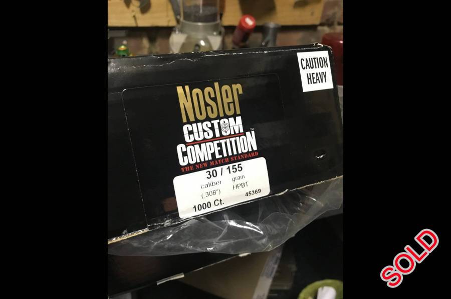For Sale , Selling Nosler cc 155 grain bullets or swop for 168 grain CC.