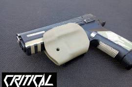 Critical trigger secure, Citical trigger Secure
With speedclip (fomi)
L/R carry
Can be carrier anywhere youthe waist line.
Critical carry smallest concealment carry solution.

Available for most models Glocks and CZ75P07 and PO9

In stock
Tactical black
Olive grab green
FdE tan.

This weeks spesial.
R300.00 Shipping included.