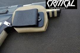 Critical trigger secure, Citical trigger Secure
With speedclip (fomi)
L/R carry
Can be carrier anywhere youthe waist line.
Critical carry smallest concealment carry solution.

Available for most models Glocks and CZ75P07 and PO9

In stock
Tactical black
Olive grab green
FdE tan.

This weeks spesial.
R300.00 Shipping included.