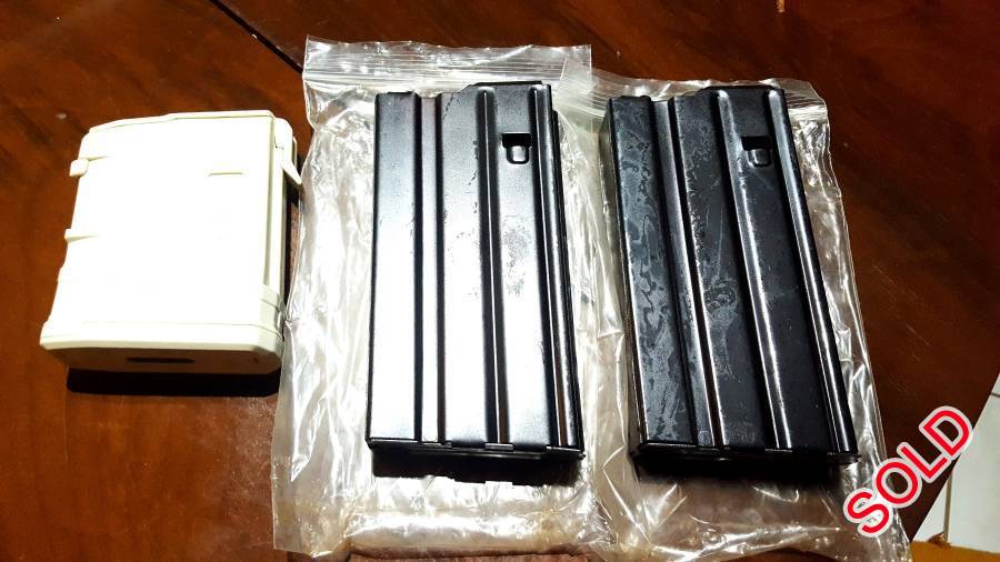 308 AR Magazines for sale, New unused. 10rnd + 2 20rnd. Price for all 3 includes postnet 