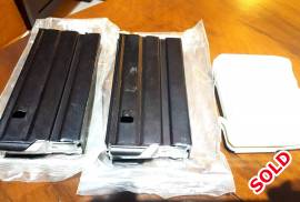 308 AR Magazines for sale, New unused. 10rnd + 2 20rnd. Price for all 3 includes postnet 