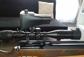 Gamo Coyote Air Rifle for sale, Selling my Gamo Coyote 5.5mm PCP air rifle. Rifle is less than 4 months old. Includes: Rifle, rifle bag, Comet variable power scope, Viper scope mounted infrared night vision, silencer, dog legs and dive tank to refill. Proof of purchase also supplied for balance of 12 month warranty.