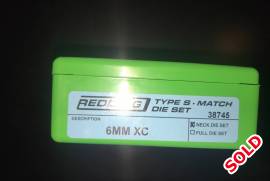 Redding 6mm Xc type s match dies, Brand new, never been used die set. Readon for sale: I have 2 sets.