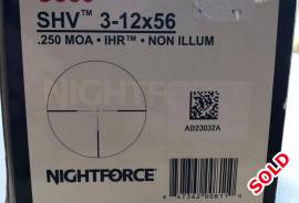 Nightforce, New Nightforce rifle scope for sale. Only did one hunt with it. Reason for selling is upgrade. I will include current rings and sunshade
Please whatsapp me if possible 
