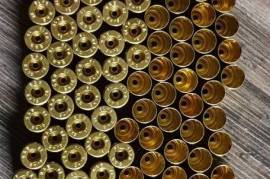 9mm P Brass: Once Fired, Once fired S&B 9mmP Brass. Wet tumbled with S/S pins, de-primed, sized and wet-tumbled again to remove lube. Ready to load. approx 5000 available. R1.00 each excluding courier costs.