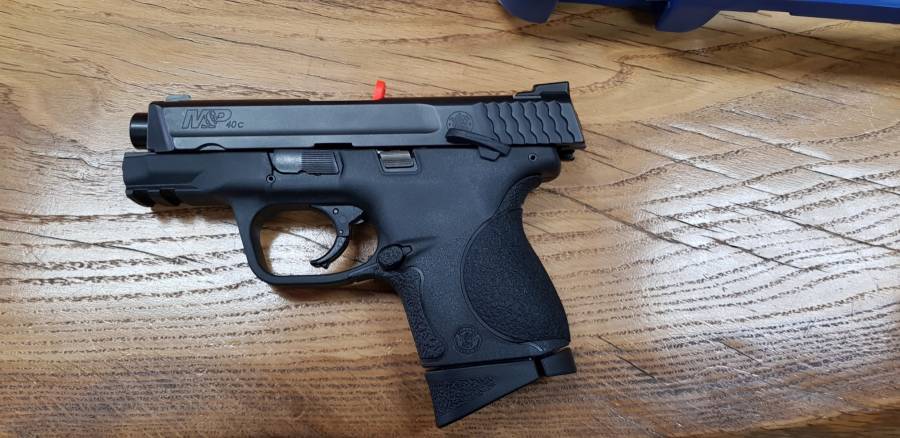 Smith & Wesson M&P Compact, Brand new, reliable and easy to conceal firearm. This is the perfect everyday carry firearm for any application. Still Brand new and only fired once. Comes with two magazines and three interchangeable grips for different hand sizes. 