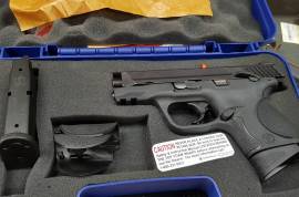 Smith & Wesson M&P Compact, Brand new, reliable and easy to conceal firearm. This is the perfect everyday carry firearm for any application. Still Brand new and only fired once. Comes with two magazines and three interchangeable grips for different hand sizes. 