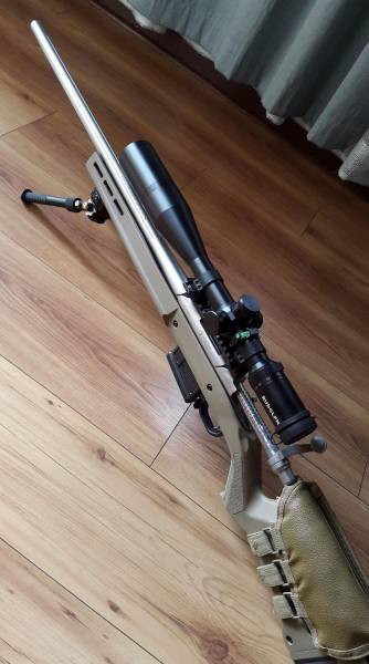 Hunter 700 stock, Magpul hunter 700 stock for remington 700 short action with magazine system. Tan color