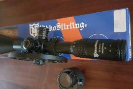  10-50 x 60 Air Rifle  FT Scope, I bought this scope in 2010 for a brief foray into air rifle filed target shooting. It is unblemished and comes with original box, hoods, and large focus wheel plus mounts. Its been carefully stored and transported and never dropped.