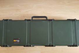 Pelican gun case, Pelican storm case, can hold two rifles with scopes.