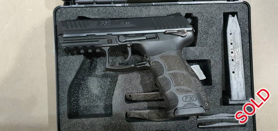 H&K P30 .40 (Excellent condition) NEGOTIABLE, Selling my old Heckler & Kock (H&K) P30 chambered in .40. The pistol is in excellent condition, and had about 1000 rounds fired through it. 

The pistol is already out of my name, so no waiting for any paperwork from SAPS. The pistol is currently being held by a gun shop.

Comes with the original box, all the grip attachments and 2 mags.

Send me a WhatsApp if you're interested. 

A viewing of the pistol can be arranged.