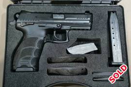 H&K P30 .40 (Excellent condition) NEGOTIABLE, Selling my old Heckler & Kock (H&K) P30 chambered in .40. The pistol is in excellent condition, and had about 1000 rounds fired through it. 

The pistol is already out of my name, so no waiting for any paperwork from SAPS. The pistol is currently being held by a gun shop.

Comes with the original box, all the grip attachments and 2 mags.

Send me a WhatsApp if you're interested. 

A viewing of the pistol can be arranged.