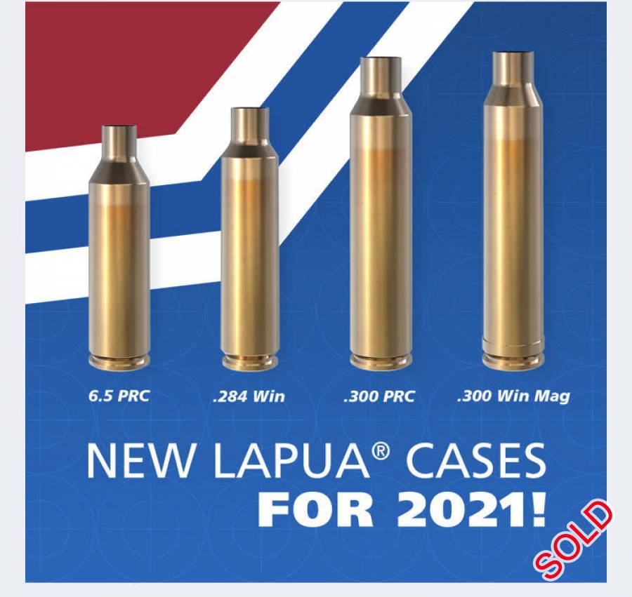 Lapua Brass, 300PRC & 6.5PRC for sale, 6.5PRC & 300 PRC
R3300/100 