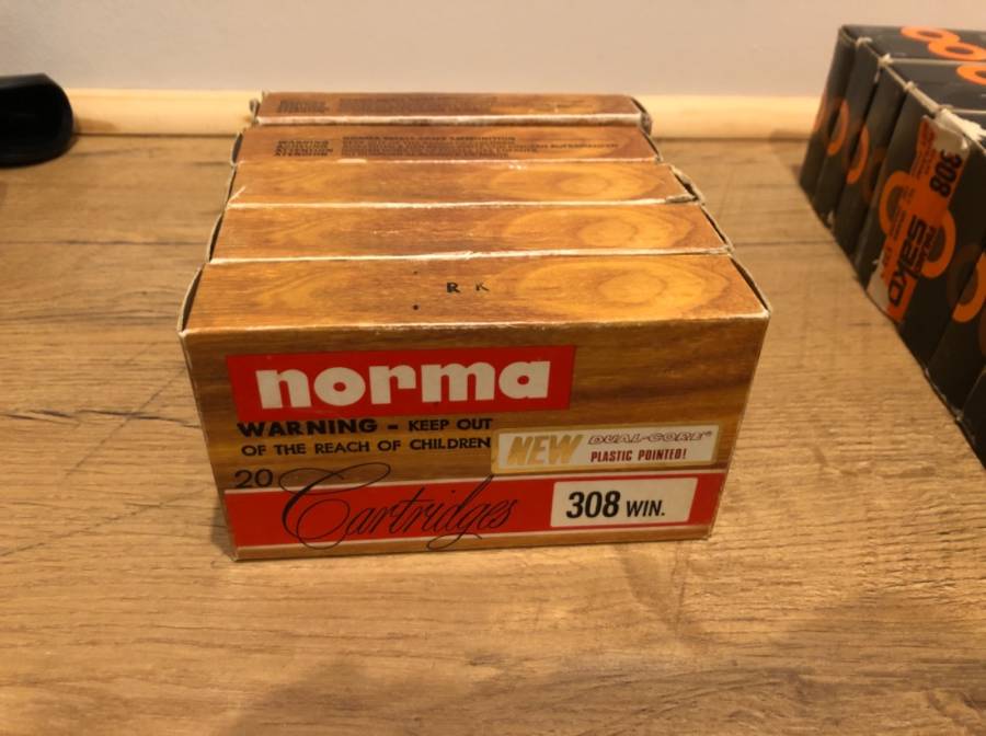 Norma .308 180gr, 60 bullets plus 40 casings
