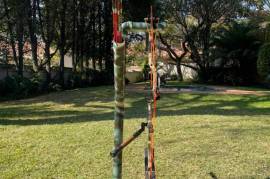 Bow and arrow stand, An archery stand for one person 