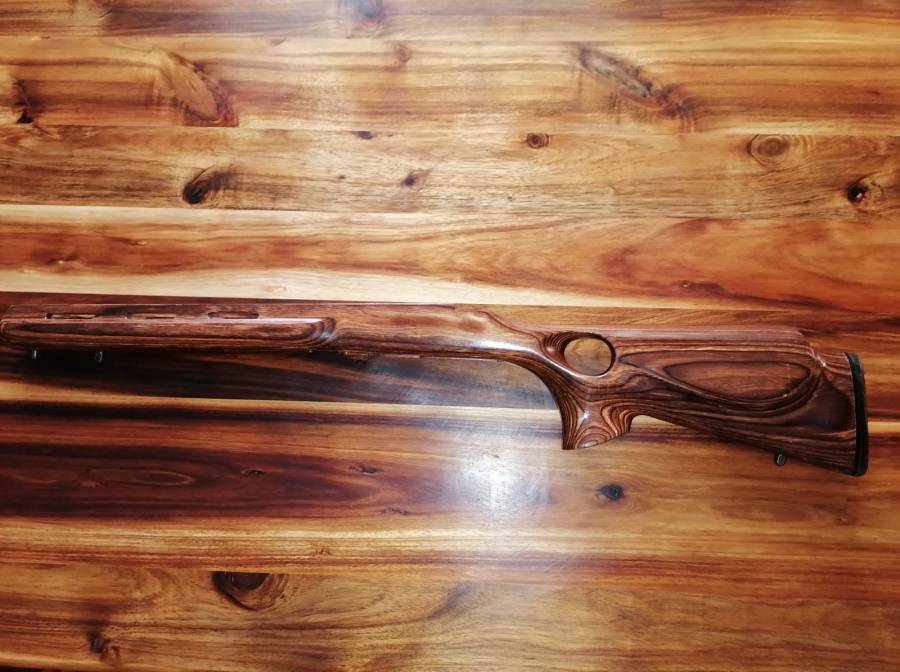 Boyds laminated stock, I have a nutmag boyds thumbhold stock with bedding. Contact me on 0747926102 