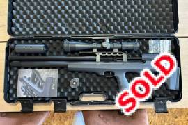 FX Wildcat Mk3 Sniper Synthetic, FX Wildcat Mk3 Sniper Synthetic
SA Optics 6-24x50
SAA 150MMx50MM Carbon Silencer 
6.8L Sefic 300BAR Carbon Sylinder + Fill Station
Various Ammunition

Bought all components brand new in December 2022. Only about 300 shots fired.  
Reason for selling: Don't have time to use it.



 