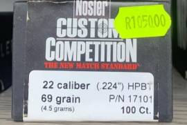 Nosler custom competition 22 cal 69gr., Brand new Nosler custom competition 22 cal 69gr.
