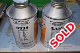 Somchem Propellant, Somchem S321 1 x full container + 1 x 3/4 container R500 
Somchem S335 1 x full container + 1 1/4 container R500