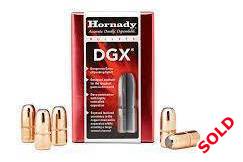 HORNADY .375 300GR DGX BULLETS, HORNADY 300GR .375 DGX BULLETS
50/BOX
R745/BOX
POSTAGE FOR BUYERS ACCOUNT