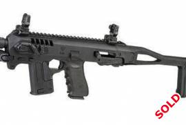 RONI MICRO FOR SALE, MICRO RONI WITH MAGPUL POP UP SIGHTS , THUMB RESTS AND SINGLE POINT SLING R4000.00 NEGOTIABLE