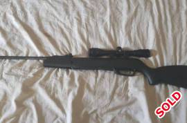 Gamo Black Shadow Air Rifle + Scope, Not much to else to add, its good rifle, its in good condition. Hasn't been used much as I mainly use my sons Wembley, hence the reason for selling.

Added a scope which works very well and adds to the accuracy.

A good beginners starter rifle.