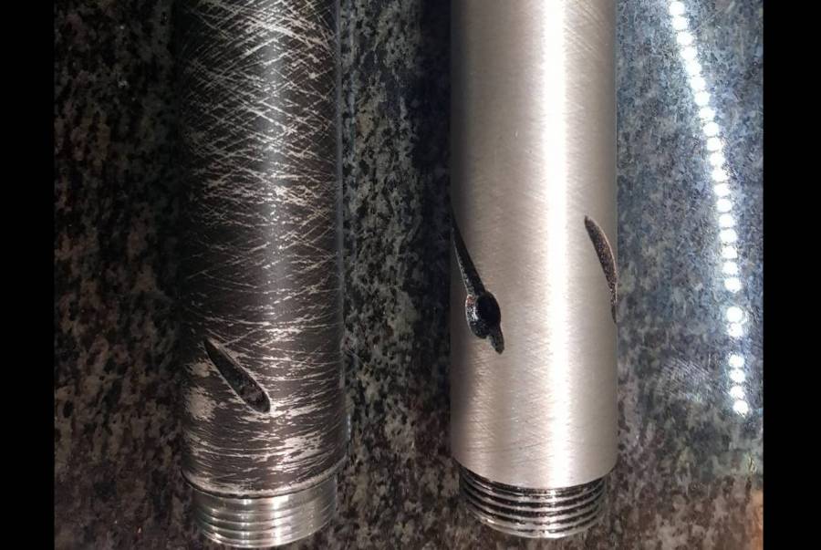 FX CROWN silencer., Custom made silencer fiiting directly on shroud of FX Cown. These are one of a kind,selling so cheap because they are demo models, therefore not powder coated or anidised.I  made one for my Crown in .25 ,reg pressure at 140 bar, shooting JSB King Heavies at 900ft/sec.The noise level is lowered by +- 7 dec. Accuracy not affected.