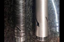FX CROWN silencer., Custom made silencer fiiting directly on shroud of FX Cown. These are one of a kind,selling so cheap because they are demo models, therefore not powder coated or anidised.I  made one for my Crown in .25 ,reg pressure at 140 bar, shooting JSB King Heavies at 900ft/sec.The noise level is lowered by +- 7 dec. Accuracy not affected.