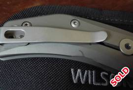 Wilson Combat Rapid Response XL Elmax, The knife is in excellent condition and has had some modifications done, ZT deep carry pocket clip installed to allow for tip up carry and a flipper tab delete. Comes with carry case and original clip.

Collect in cape town or I can ship via postnet for R99

Please contact me via email first or whats app

https://shopwilsoncombat.com/Rapid-Response-XL-ELMAX-Stonewash-Cocobolo-Inlay/productinfo/WTK-RRX-SC/
