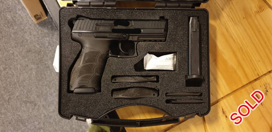 H&K P30 9mm for sale, I am selling my H&K P30 9mm with one spare mag and a carry case. Pistol has only been shot twice with a max of 200 rounds through the barrel. This is the model with the hammer drop safety and is very sought after. Selling as I am buying a house and want some money to play with. Pistol can be viewed at Safari Outdoor Rivonia as it is there for safe keeping.

Looking for R18000 slightly negotiable.